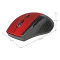 Defender Mysz Accura MM-365, 1600DPI, 2.4 [GHz], optyczna, 6kl., bezprzewodowa, czarno-czerwona, 2 szt AAA, nano odbiornik