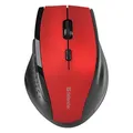 Defender Mysz Accura MM-365, 1600DPI, 2.4 [GHz], optyczna, 6kl., bezprzewodowa, czarno-czerwona, 2 szt AAA, nano odbiornik