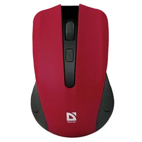 Defender Mysz Accura MM-935, 1600DPI, 2.4 [GHz], optyczna, 4kl., bezprzewodowa, czerwona, 2 szt AAA, nano-odbiornik, zasięg 10m