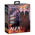 Defender Mysz Alfa GM-703L, 3200DPI, optyczna, 6kl., przewodowa USB, czarna, do gry, podświetlona