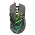 Defender Mysz Alfa GM-703L, 3200DPI, optyczna, 6kl., przewodowa USB, czarna, do gry, podświetlona