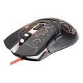 Defender Mysz Alfa GM-703L, 3200DPI, optyczna, 6kl., przewodowa USB, czarna, do gry, podświetlona