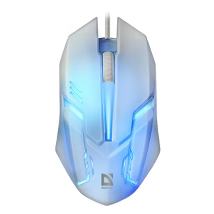 Główne zdjęcie produktu Defender Myš Cyber MB-560L, 1200DPI, optická, 3tl., 1 kolečko, drátová USB, bílá, herní,