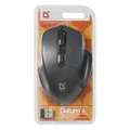 Defender Mysz Datum MB-345, 1600DPI, 2.4 [GHz], optyczna, 4kl., bezprzewodowa, czarna, 2 szt AAA, nano-odbiornik, zasięg 10m