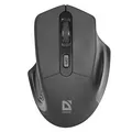 Defender Mysz Datum MB-345, 1600DPI, 2.4 [GHz], optyczna, 4kl., bezprzewodowa, czarna, 2 szt AAA, nano-odbiornik, zasięg 10m