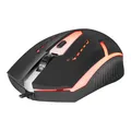 Następne zdjęcie produktu Defender Mysz Hit MB-601, 1200DPI, optyczna, 4kl., przewodowa USB, czarna, do gry, podświetlona