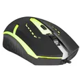 Następne zdjęcie produktu Defender Mysz Hit MB-601, 1200DPI, optyczna, 4kl., przewodowa USB, czarna, do gry, podświetlona