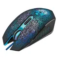Defender Mysz Shock GM-110L, 3200DPI, optyczna, 6kl., przewodowa USB, czarna, z podkładką gamingową, podświetlona