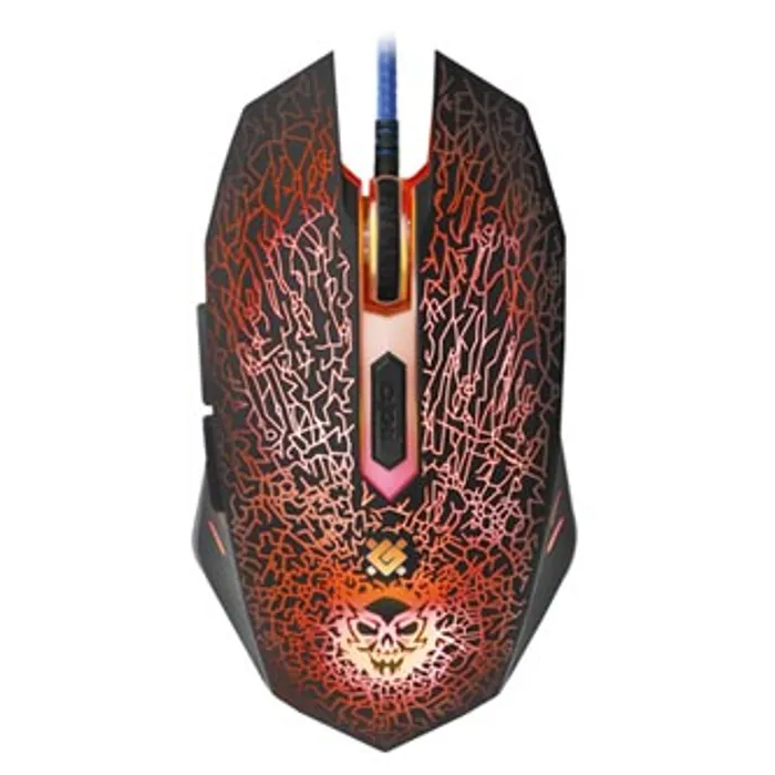 Główne zdjęcie produktu Defender Myš Shock GM-110L, 3200DPI, optická, 6tl., 1 kolečko, drátová USB, černá, s hern