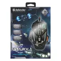 Następne zdjęcie produktu Defender Mysz sTarx GM-390L, 3200DPI, optyczna, 8kl., przewodowa USB, czarna, gamingowa, edytor makr, ciężarki,, podświetlona