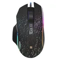 Defender Mysz Syberia GM-680L, 3200DPI, optyczna, 7kl., przewodowa USB, czarna, do gry, RGB