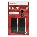 Następne zdjęcie produktu Defender głośniki SPK-170, 2.0, 4W, czarne, regulacja głośności, głośniki ekranowany magnetycznie, port jack 3,5mm, 200Hz~18kHz