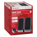 Następne zdjęcie produktu Defender głośniki SPK-225, 2.0, 4W, szary, regulacja głośności, głośniki ekranowany magnetycznie, port jack 3,5mm, 200Hz~18kHz
