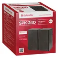 Następne zdjęcie produktu Defender głośniki SPK 240, 2.0, 2x3W, czarne, regulacja głośności, drewniane, 100Hz~18kHz