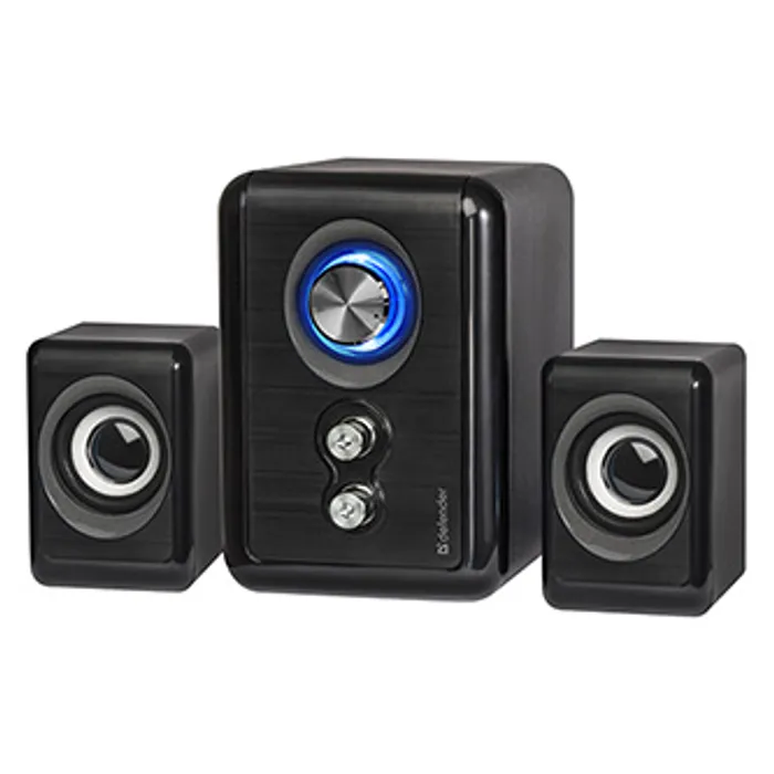 Główne zdjęcie produktu Defender reproduktory V11, 2.1, 11W, černé, regulace hlasitosti, tlačítko napájení, nasta