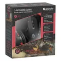 Następne zdjęcie produktu Defender Zestaw myszy, podkładka, słuchawki Devourer MHP-006, 3200DPI, optyczna, 6kl., przewodowa USB, czarna, w zestawie słuchawk