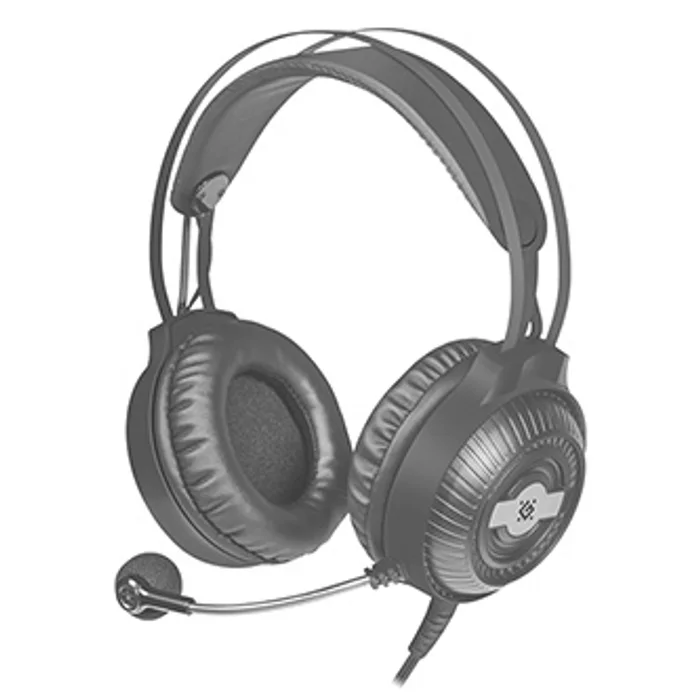 Główne zdjęcie produktu Defender Stellar, herní sluchátka s mikrofonem, ovládání hlasitosti, černá, 2.0, 50 mm mě