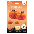 Następne zdjęcie produktu Dekoracje Dynie (2 szt.), papier, wiszące 30 x 23 cm i 25 x 20 cm, Halloween