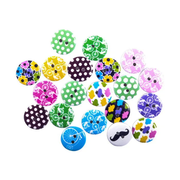 Główne zdjęcie produktu Dekorační knoflíky mix motiv 20 ks 20 mm