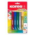 Klej dekoracyjny Kores Glitter Glue 5 x 10,5 ml, kolory metaliczne