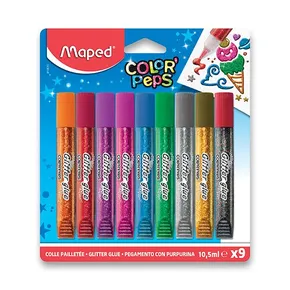 Klej dekoracyjny Maped Glitter Glue 9 x 10,5 ml