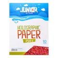 Papier dekoracyjny A4 10 szt. czerwony holograficzny 250 g