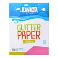 Papier dekoracyjny A4 10 szt. różowy brokat 250 g