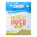 Papier dekoracyjny A4 10 szt. jasnozielony metalik 250 g