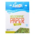 Papier dekoracyjny A4 10 szt. zielony holograficzny 250 g