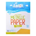 Następne zdjęcie produktu Papier dekoracyjny A4 10 szt. żółty metalik 250 g