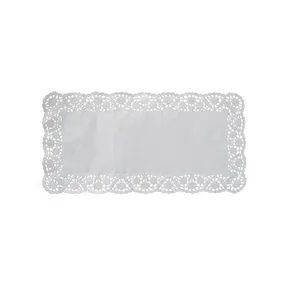 Serwetka dekoracyjna (PAP) prostokątna biała 40 x 30 cm [100 szt]