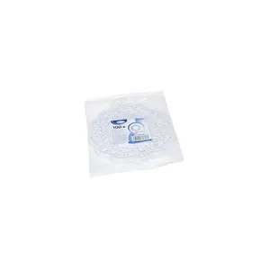 Serwetka dekoracyjna (PAP) okrągła biała średnica 18cm [100 szt]