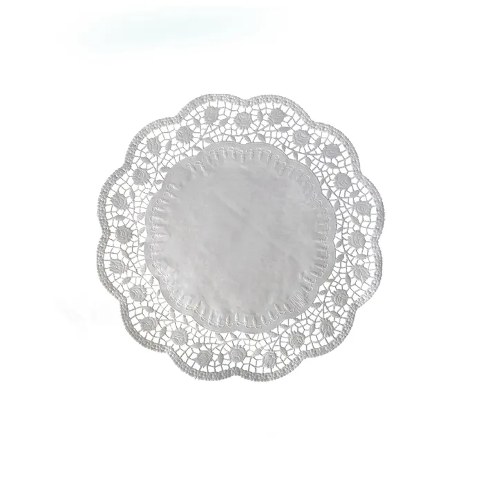 Główne zdjęcie produktu Dekorativní krajky kulaté průměr 22 cm [100 ks]