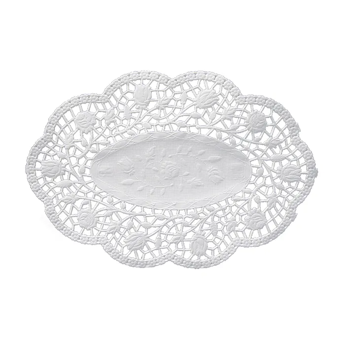 Główne zdjęcie produktu Dekorativní krajky kulaté průměr 30 cm [100 ks]