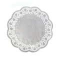 Następne zdjęcie produktu Serwetka dekoracyjna (PAP) okrągła biała średnica 32cm [6 szt]