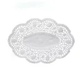 Następne zdjęcie produktu Serwetka dekoracyjna (PAP) owalna biała 36 x 28 cm [100 szt]