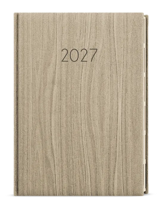 Główne zdjęcie produktu Denní diář - Ctirad s výsekem - Wood - A5 - světle hnědá
