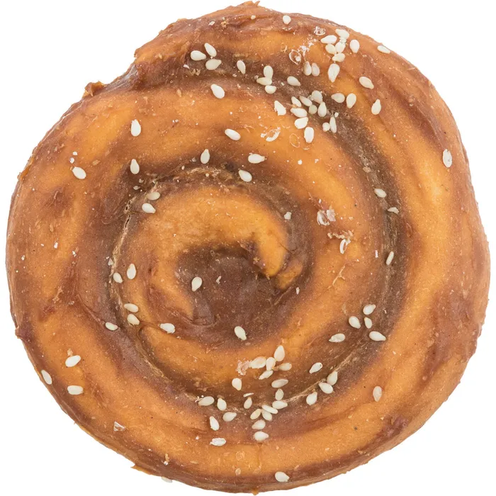 Główne zdjęcie produktu Denta Fun Chewing Pie, žvýkací koláč z buvolí kůže, o 9 cm, 70 g