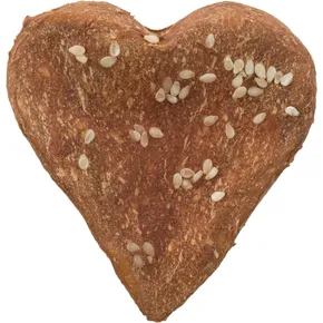 Denta Fun Chicken Love [1szt], serce ze skóry bawolej owinięte mięsem kurczaka 6cm, 25g