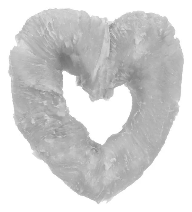Główne zdjęcie produktu DentaFun Heart, buvolí srdce s kuřecím masem [200 ks], 6 cm/20 g