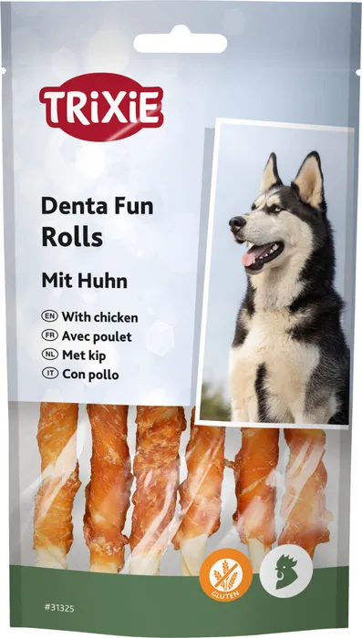 Główne zdjęcie produktu DENTAfun-tyčinka svázaná kuřecím masem 6ks, 12cm/70g