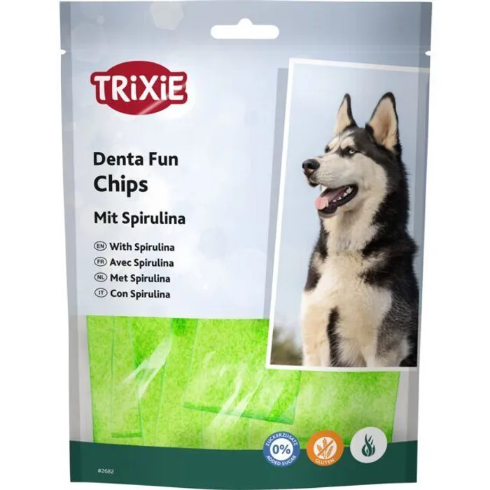 Główne zdjęcie produktu DENTAfun žvýkací plátky + spirulina 100g