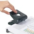 Dziurkacz na 27 arkuszy, metal, RAPESCO 827, czarny