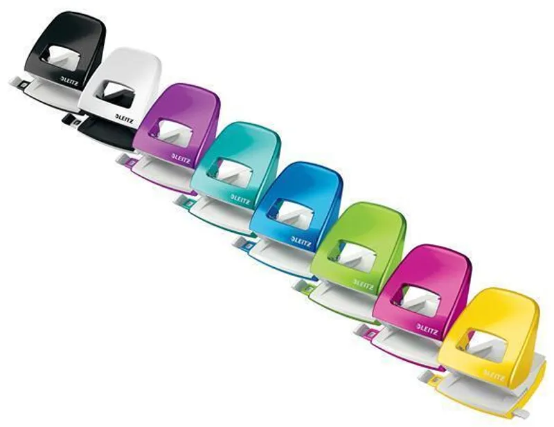 Główne zdjęcie produktu Děrovačka "Nexxt Style 5008", metalická růžová, 30 listů, LEITZ