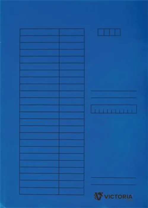Główne zdjęcie produktu Desky s chlopněmi, modré, karton, A4, VICTORIA [5 ks]
