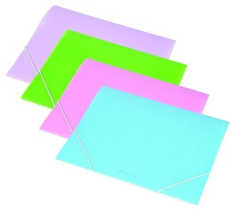 Główne zdjęcie produktu Desky s gumičkou, 15mm, PP, A4, pastelová modrá, PANTA PLAST