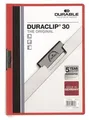 Płyty z szybkim spoiwem „DURACLIP® 30”, czerwone, z klipsem, A4, DURABLE