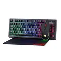 Gamingowy dziecięcy fotel Red Fighter C5, czarno-czerwona, + zestaw 3 w 1 CM310 PROMO