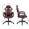 Dětská herní židle Red Fighter C6, černo-červená, 5-PACK