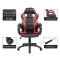 Gamingowy dziecięcy fotel Red Fighter C6, czarno-czerwona, + zestaw 3 w 1 CM310 PROMO
